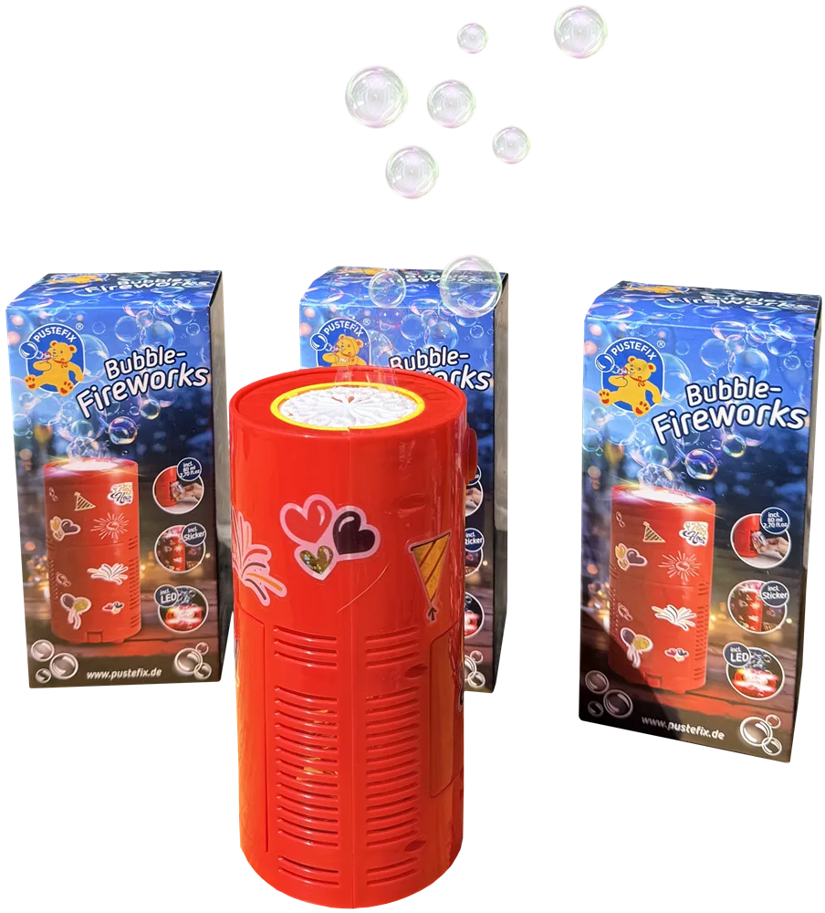 Seifenblasen-Feuerwerk